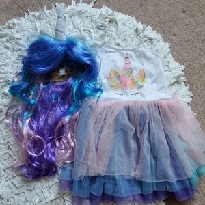 Unicorn dress and Wig